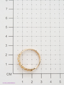 "Гайра" кольцо в золотом покрытии из коллекции "Constanta" от Jenavi