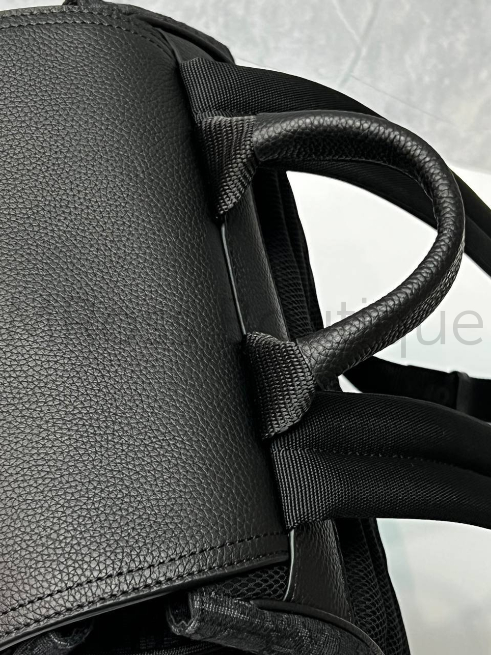 Мужской рюкзак Dior Saddle с черного жаккарда Oblique