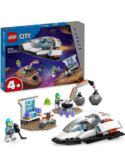 Конструктор Лего Сити Космический корабль и астероид | LEGO City Space Ship and Asteroid 60429, 126 деталей (4+)
