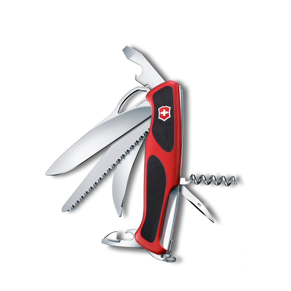 Нож перочинный Victorinox RangerGrip 57 Hunter (0.9583.MC) 130мм 13 функций красный/черный