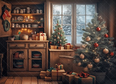 Кухня зима №1 фон неопреновый