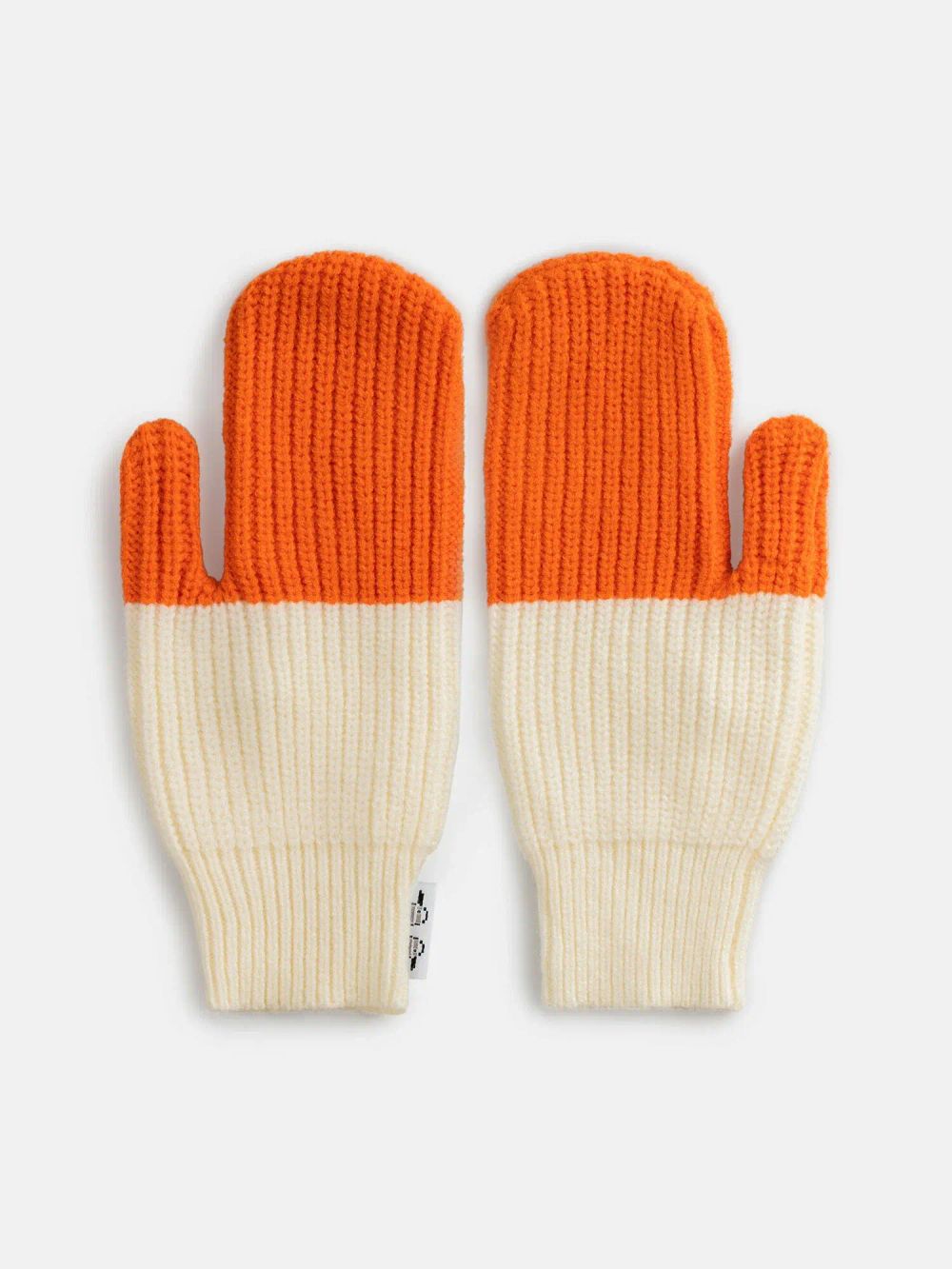 Варежки Яндекс «Гуси-варежки» оранжево-бежевые
