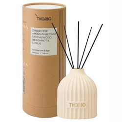 Диффузор ароматический Sandalwood, Bergamot & Citrus из коллекции Edge, 200 мл, бежевый