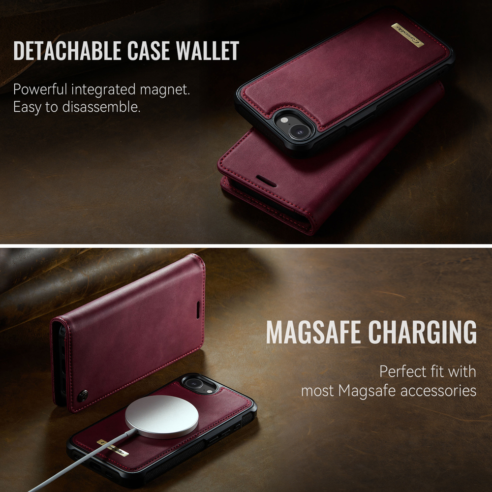 Чехол-кошелек CaseMe 2 in 1 MagSafe iPhone 16E