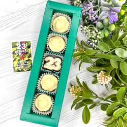 Шоколадный набор "23 февраля: пельмени": 5 конфет ручной работы