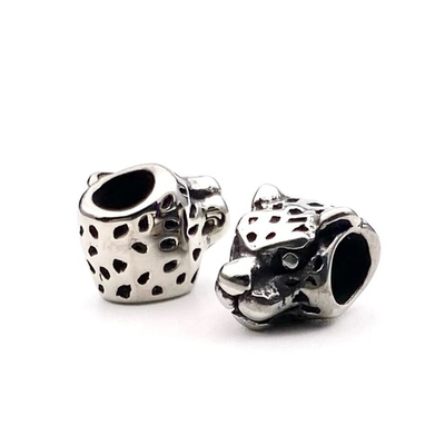 b1140 Бусина "Ягуар" 13*10мм, нерж. сталь