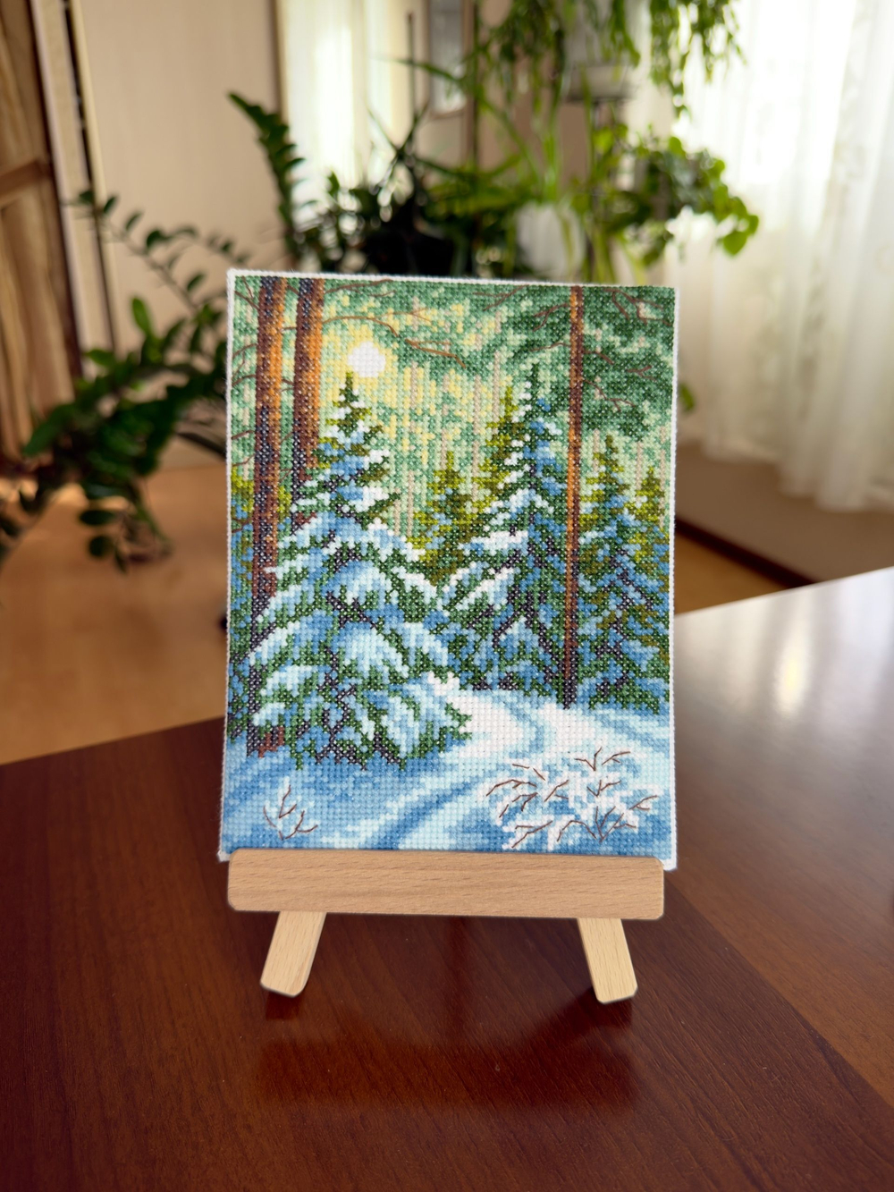 Набор для вышивания крестом Искусница "Тишина заснеженного моста"