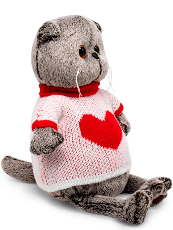 Мягкая игрушка Басик в свитере с сердцем Ks19-249