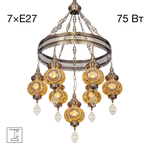 Citilux Каир CL419165 Люстра подвесная Мозаика Янтарь