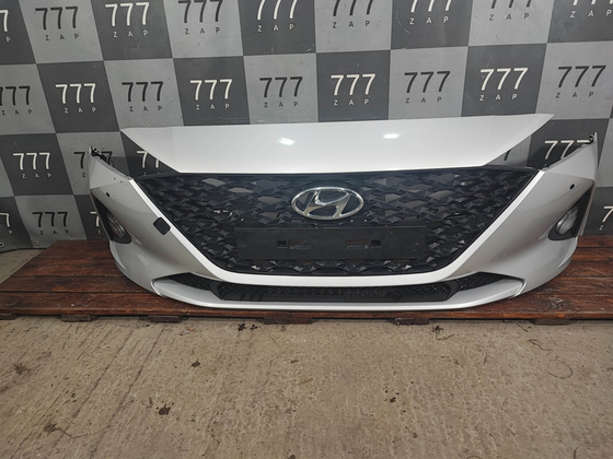 Бампер передний в сборе Hyundai Solaris 2 (HCR) 20-нв Б/У Оригинал 86511H5500