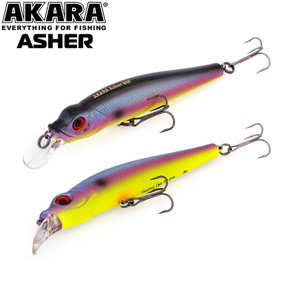 Воблер Akara Asher 80F 8 гр. (2/7 oz 3,1 in) A79