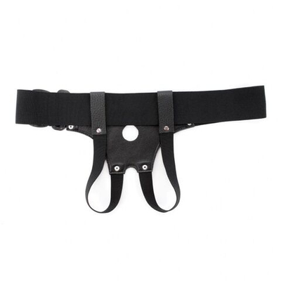 Трусики для страпона с маленьким отверстием (Размер: S-M) (Цвет: черный)