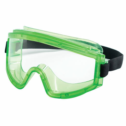 Очки защитные РОСОМЗ (зелёный корпус, непрямая вентиляция)