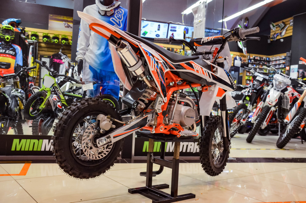 Питбайк Regulmoto PILOT 110EA 12/10 New 2020 (Черный/Оранжевый)
