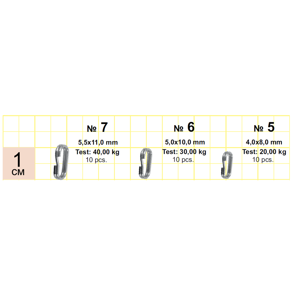 Кольцо заводное  Oval Split Rings Zn (упак. 10шт)