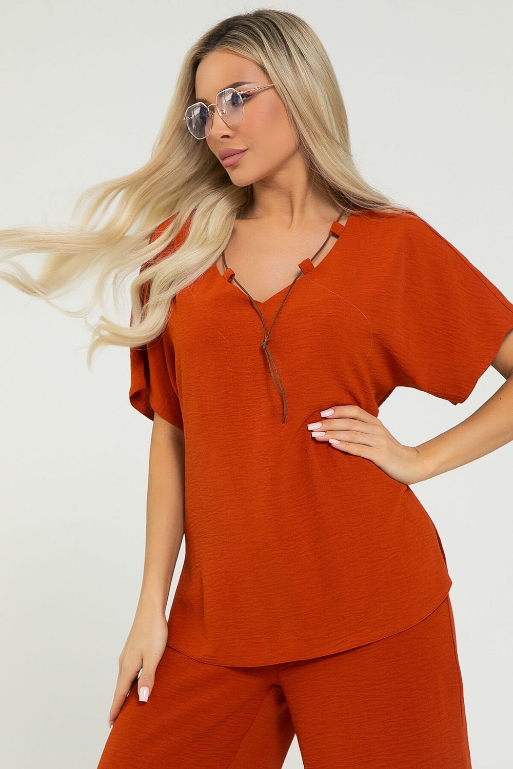 Костюм Свободный вечер НЬЮ (терракот) К12669-15 LT Collection