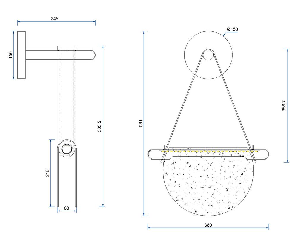 Kink Light 07687-30,19(16) Подвес Тэрро черный Led 8W (4000K)