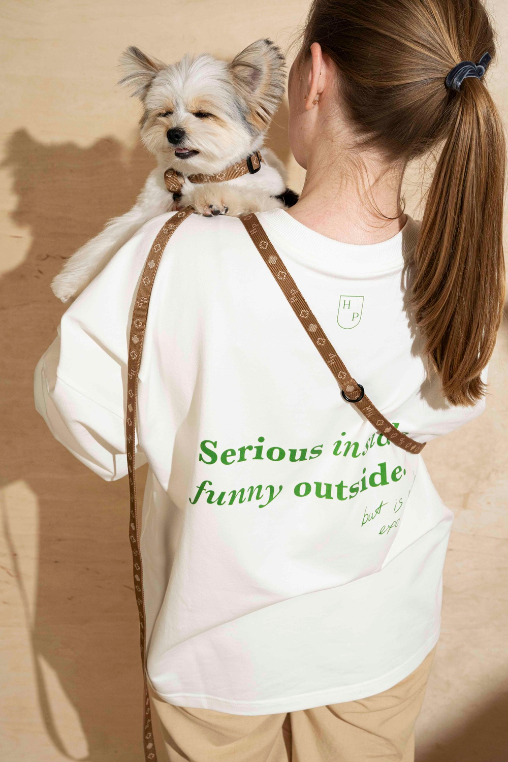 Поводок-перестежка "Пони-Компаньони" Mini, рыжий 300 см