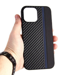 Чехол для iPhone 13 Pro Max, карбоновый , 012465 Салатовый