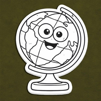 Глобус (улыбка) - декор для фотосессий