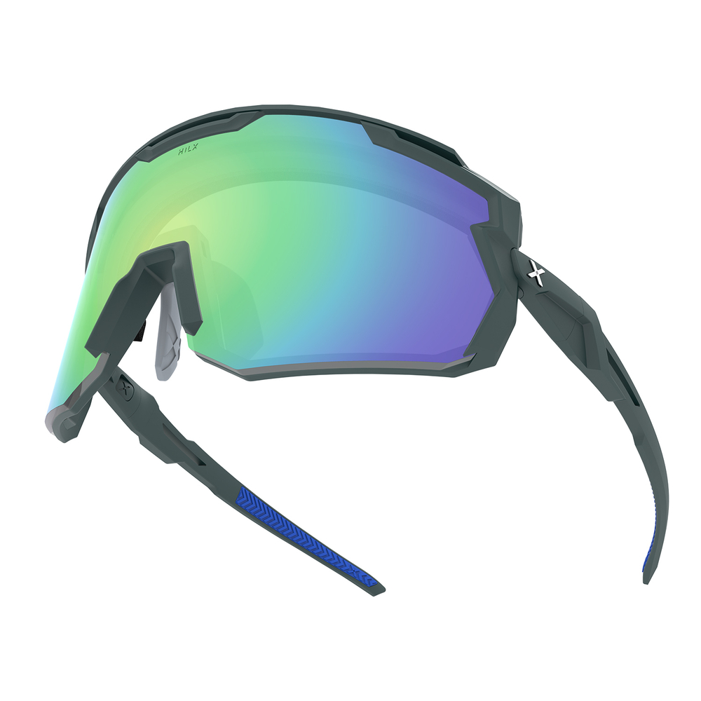 Спортивные очки с диоптриями HILX Samurai / Matt Solid Seaweed Green / Green Polarized Lens + Clear Lens