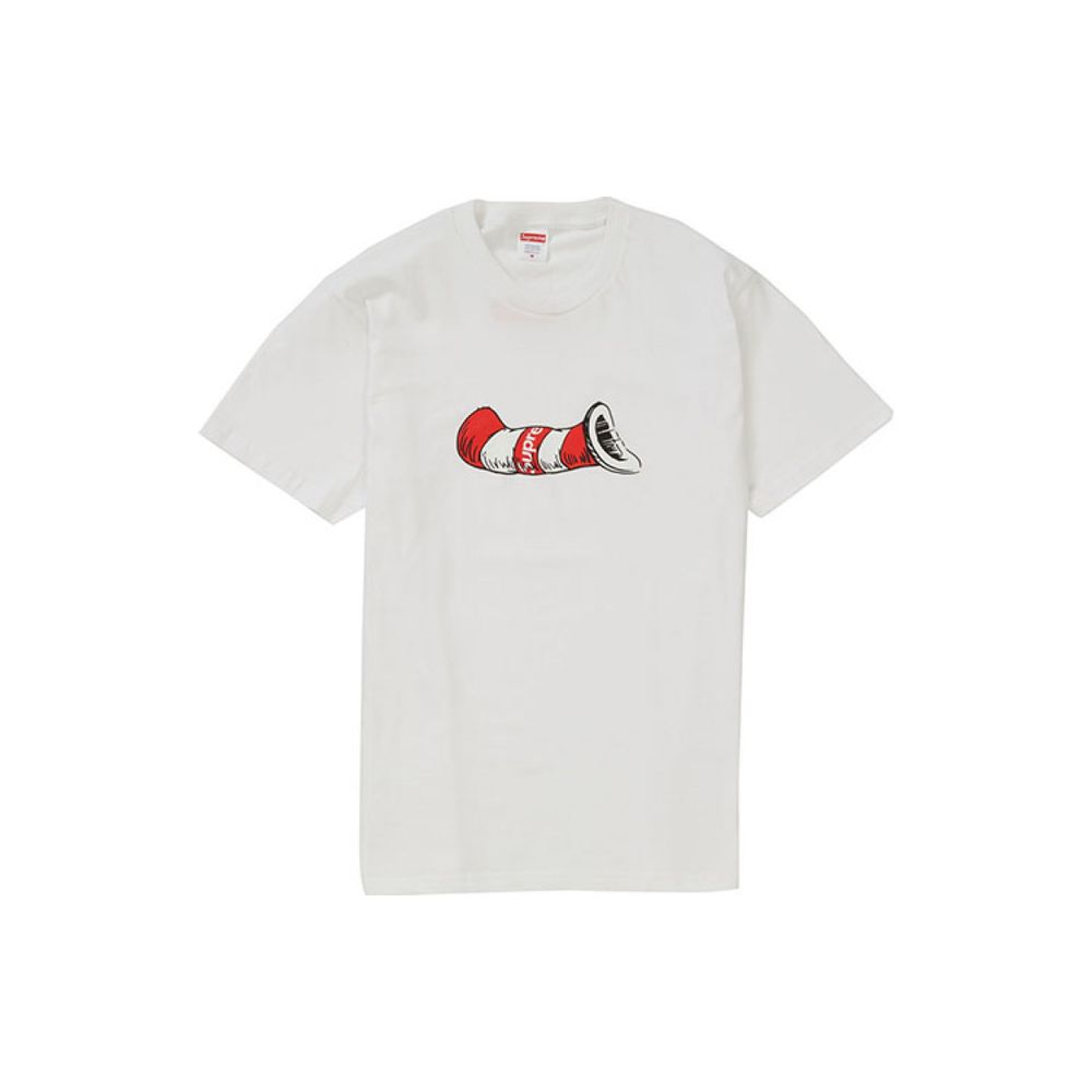 Supreme FW18 Cat in the Hat Tee White T