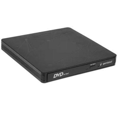 Внешний оптический привод USB 3.0 Gembird DVD-USB-03C пластик, черный