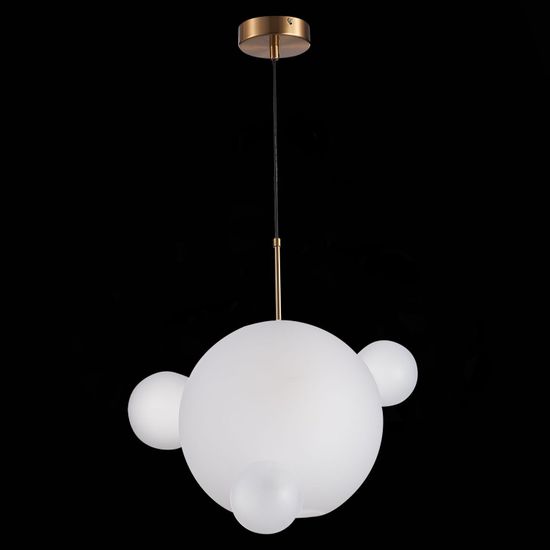 SL1133.503.01 Светильник подвесной ST-Luce Латунь/Белый E27 1*60W BOPONE