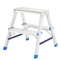 Стремянка двусторонняя 2 ступени алюминиевая