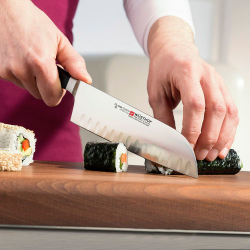 Нож Японский Шеф с углублениями 17см Wuesthof Classic Ikon Германия фото