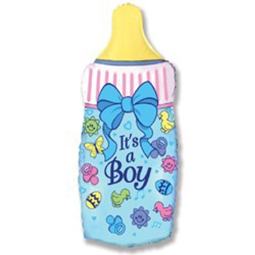 Фольгирвоанный шарик бутылочка it's a boy