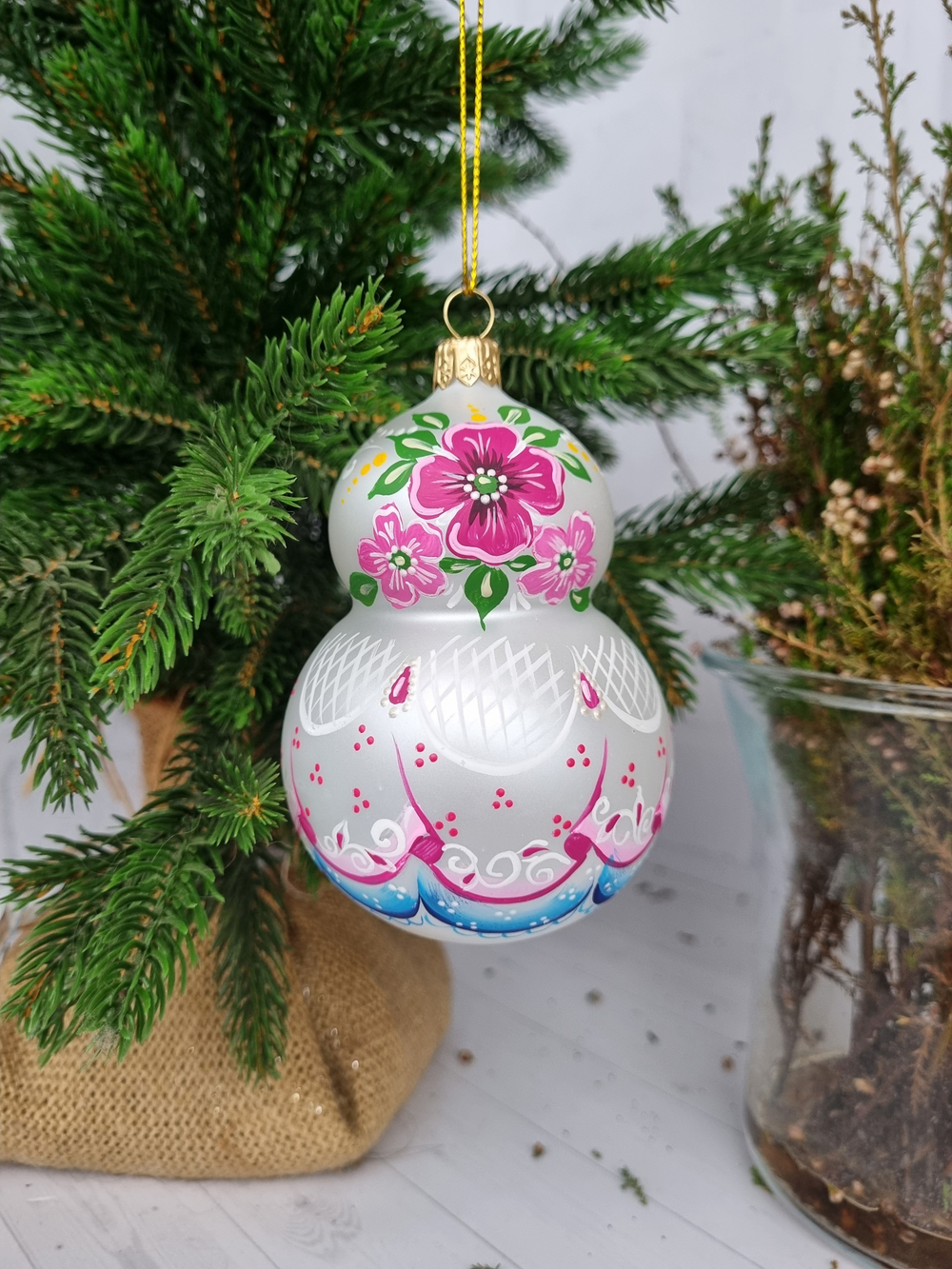 Матрешка стеклянная "Мальвина"