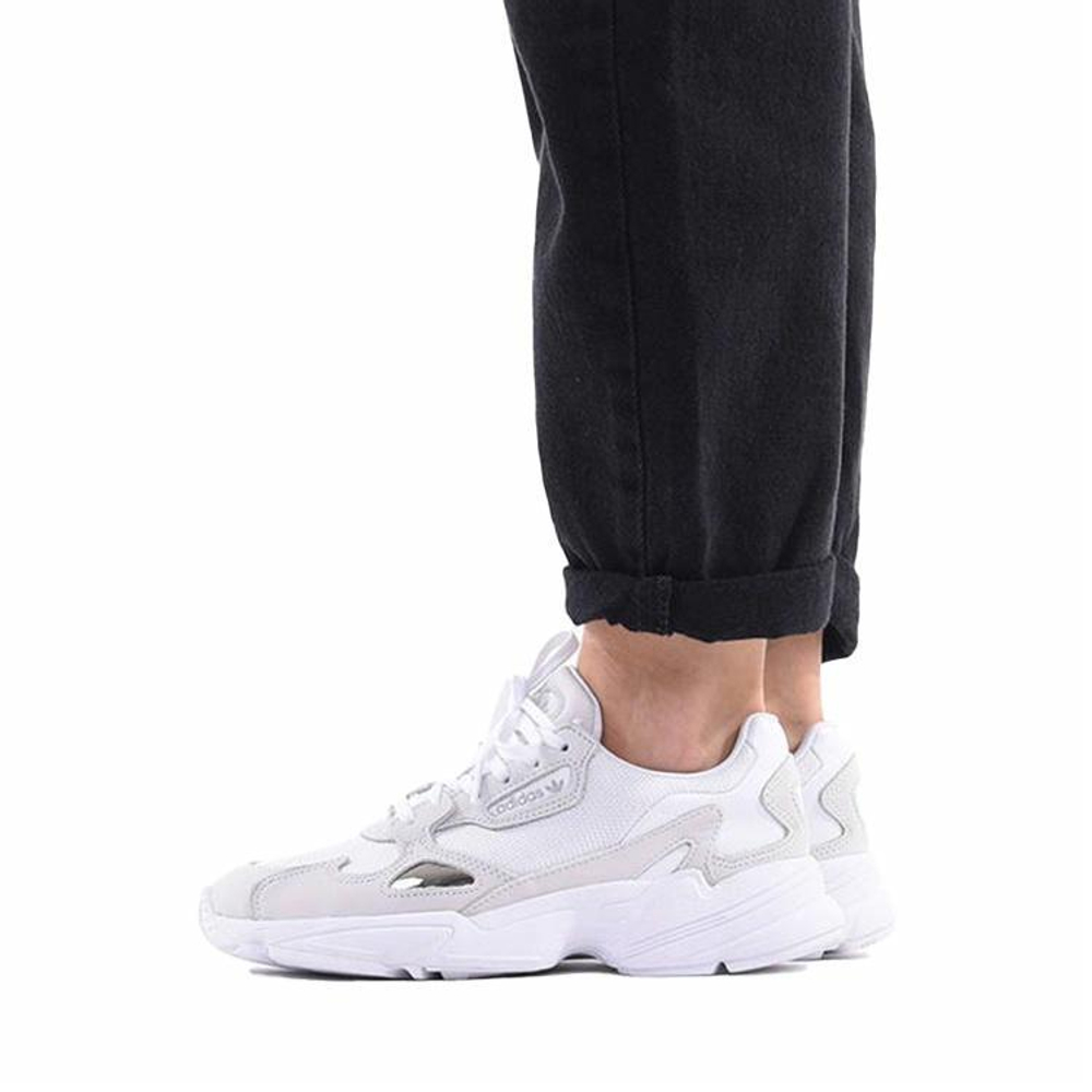 Кроссовки Adidas Originals Falcon Triple White (Женская размерная сетка)