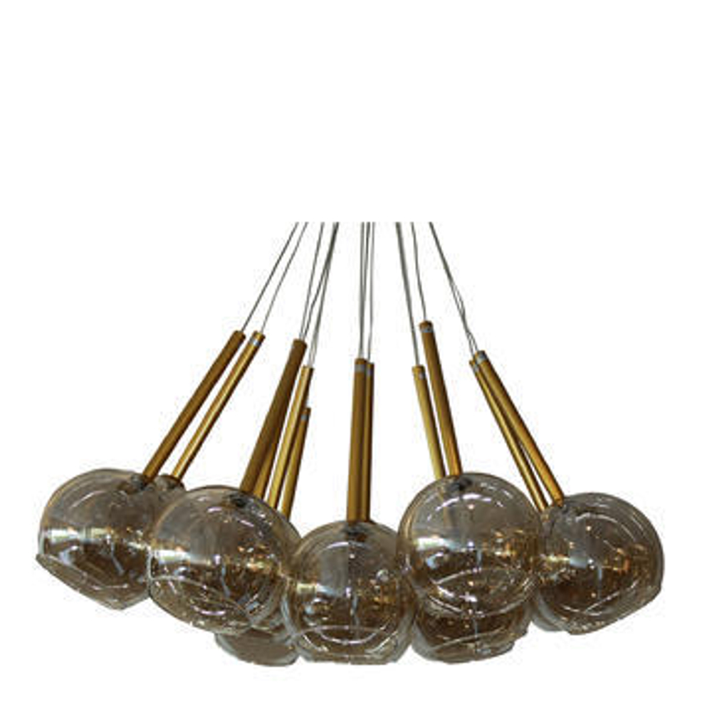 Люстра 15 LAMPS D70*H110 ( p.107-)  L5-G1/TAUPE-GLASS