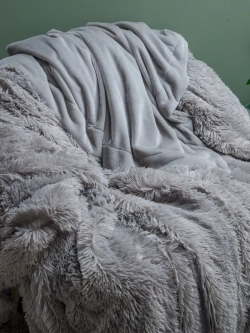 Плед евро 225х245 см пушистый