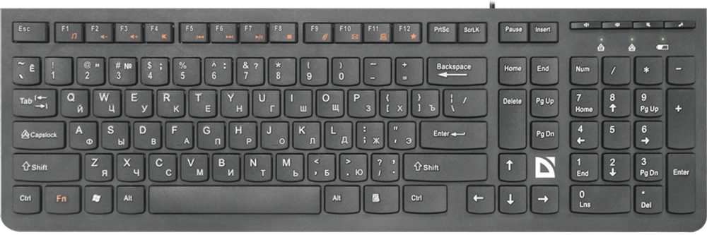 Набор беспроводный Defender Columbia C-775 (черный), USB 2.4ГГ