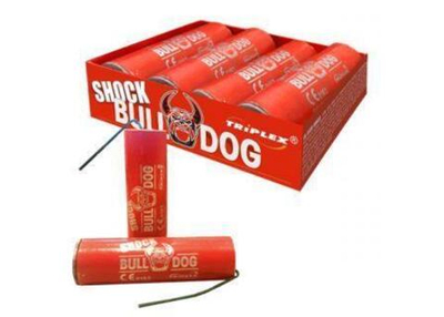 Петарды фитильные "SHOCK BULL DOG" B018 95мм 26-30мм к-т4  (1/60)