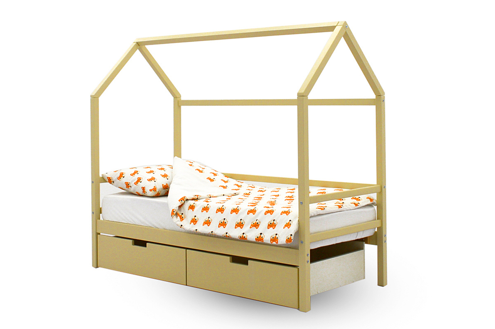 Детская кровать-домик Бельмарко Svogen бежевый