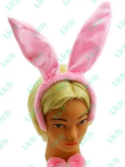Уши кролика  розовые