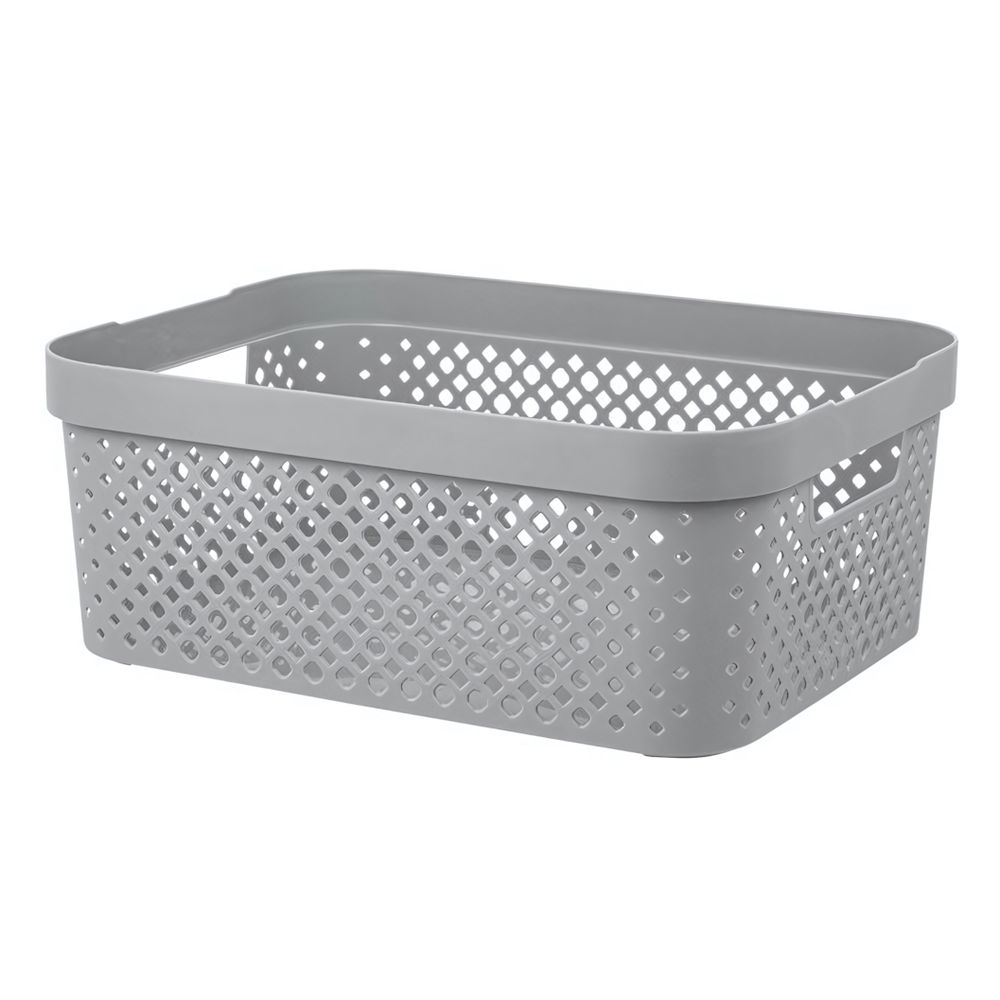 Корзина для хранения Plast Team STOCKHOLM, 10 л серый шторм