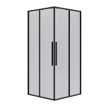 Душевой уголок Niagara Nova NG-6822-34BLACK 80х80 стекло прозрачное/профиль черный матовый