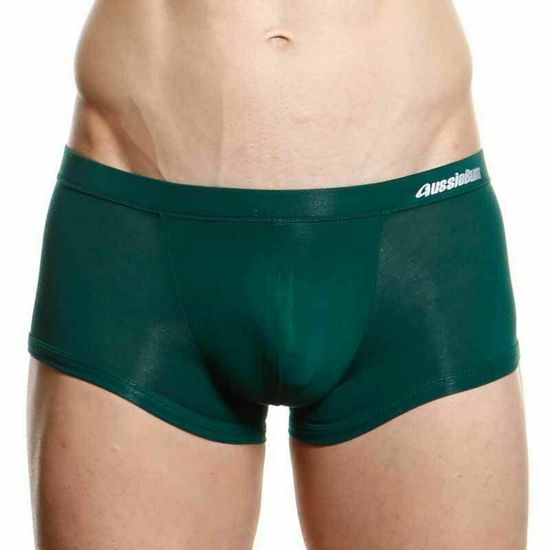 Мужские трусы хипсы темно-зеленые Aussiebum Man Green Boxer AB00249