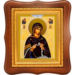 Богородица развязывающая узлы. Икона на холсте.