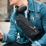 Сумка слинг антивор Pacsafe Vibe 150, серый, 2.5 л.
