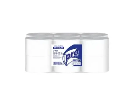 Туалетная бумага в рулонах "PROtissue Premium Instant", Артикул С191, 2 сл, 170 м.