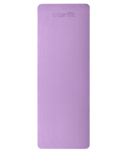 Коврик для йоги и фитнеса FM-201, TPE, 183x61x0,6 см, фиолетовый пастель/синий пастель
