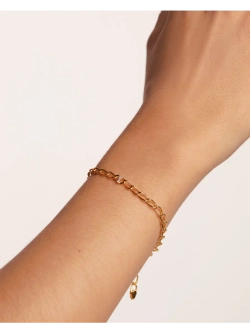 Браслет Буква Y серебро 925 пробы покрытое золотом