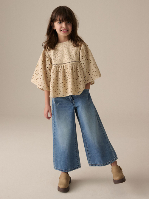 Блуза для девочки Next E87-827, Бежевый