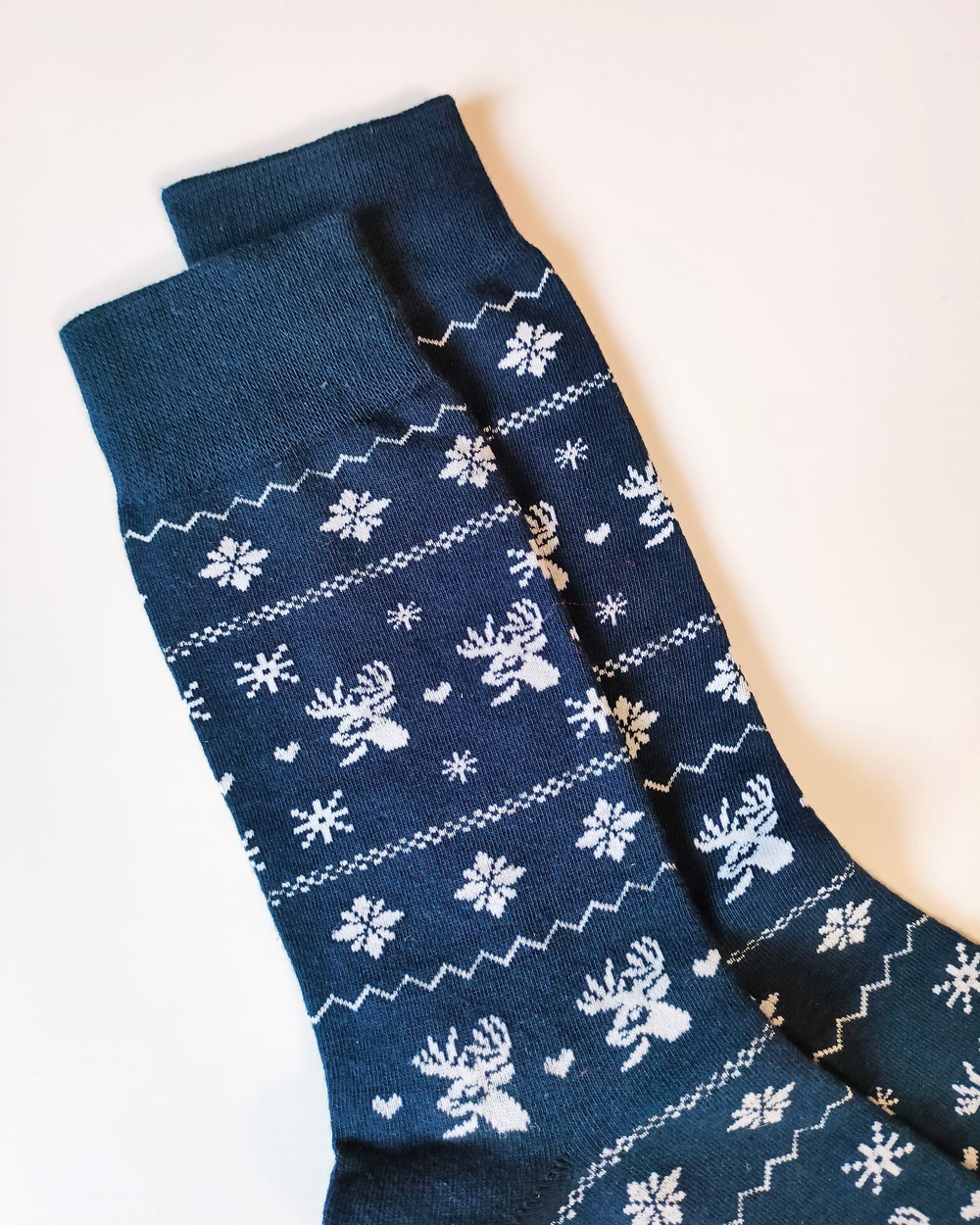 Носки НГ р.35-40 "Happy NY" Узор Олени