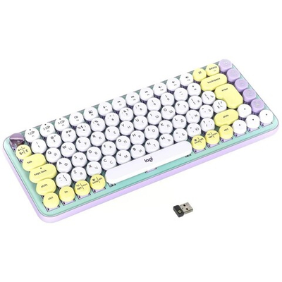 Клавиатура Logitech POP Keys - DAYDREAM MINT - RUS. (механическая, беспроводная 2.4 GHz, Bluetooth)